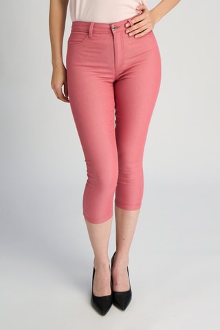 Pantacourt taille haute - Rose