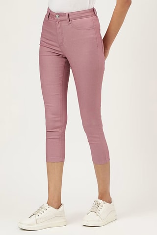 Pantacourt taille haute - Rose