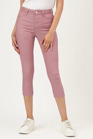 Pantacourt taille haute - Rose