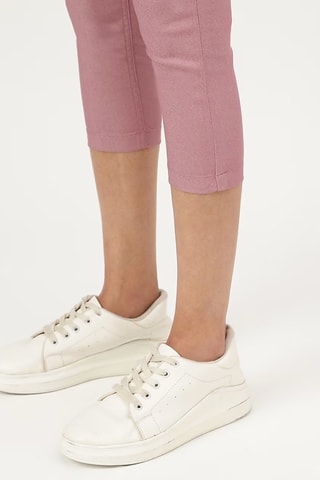 Pantacourt taille haute - Rose