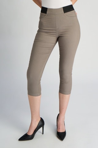 Pantacourt taille haute - Gris