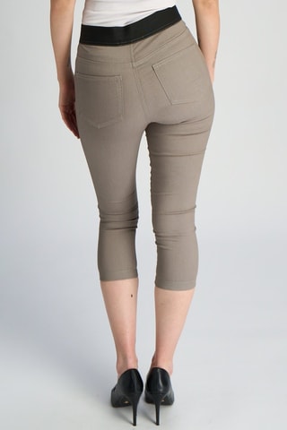 Pantacourt taille haute - Gris