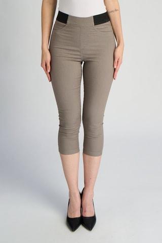 Pantacourt taille haute - Gris