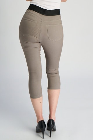 Pantacourt taille haute - Gris