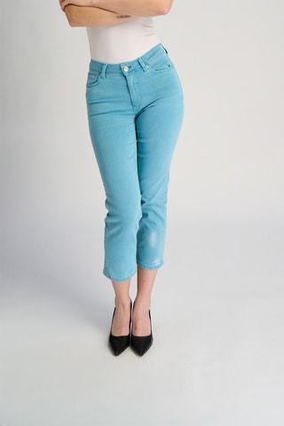 Pantacourt en jean - Turquoise