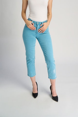 Pantacourt en jean - Turquoise