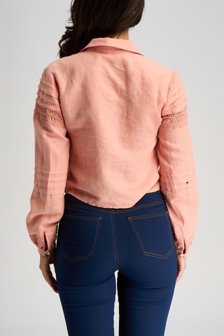 Chemisier en lin - Rose