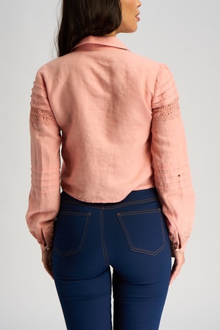 Chemisier en lin - Rose