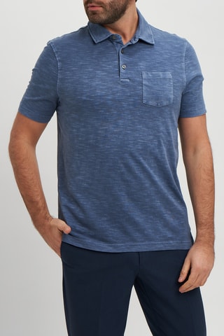 Polo - Bleu foncé chiné