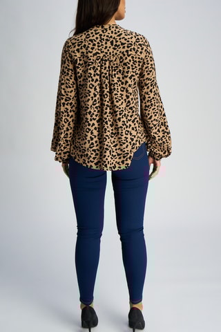 Blouse - Beige et noir