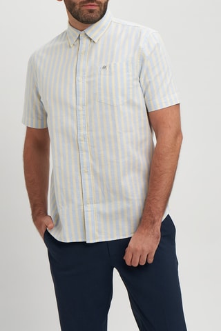 Chemise - Jaune et bleu clair