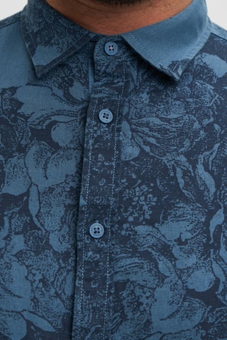 Chemise en lin - Bleu