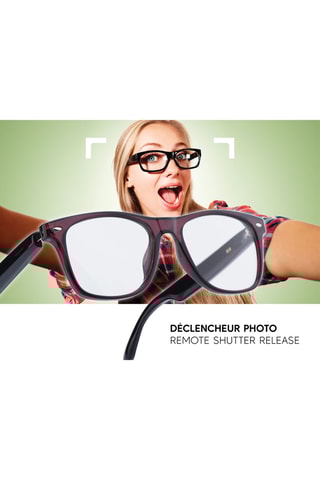 Lunettes connectées Mogie - Modèle Sirius - Bluetooth - Bordeaux et noir