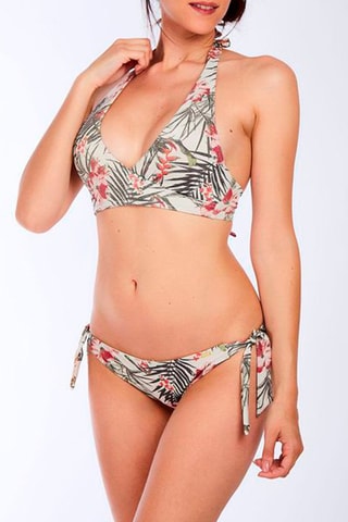 Braga de bikini Manglares - Crudo y negro - Livia