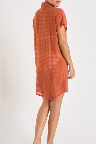 Camisa de playa Palaca - Rojo teja