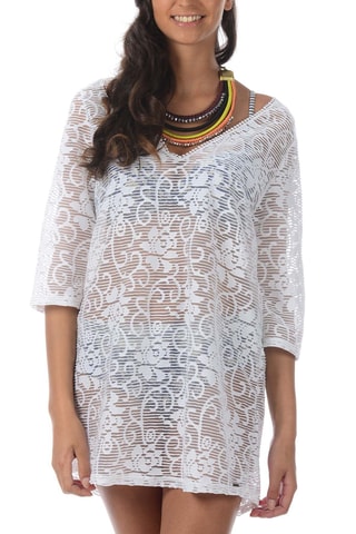 Vestido de playa Badami - Blanco