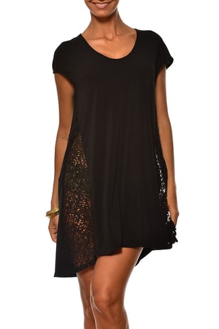 Vestido recto Carola - Negro