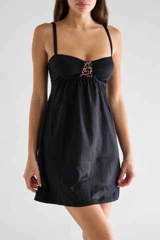 Vestido recto Naya - Negro