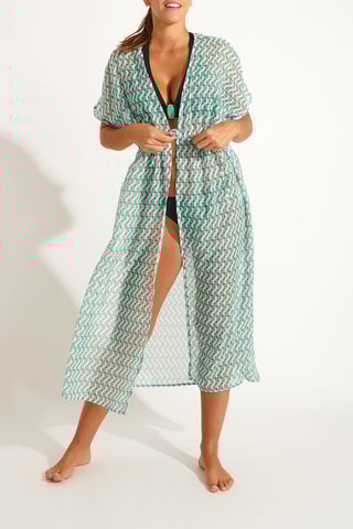 Kimono de playa Lizae - Turquesa