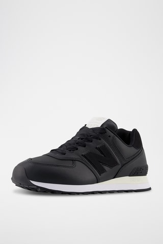 Chaussures de running en cuir 574 - Noir