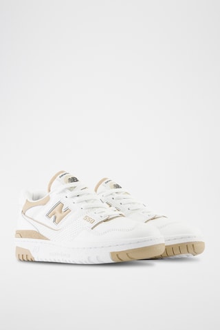 Baskets en cuir 550 - Blanc et doré