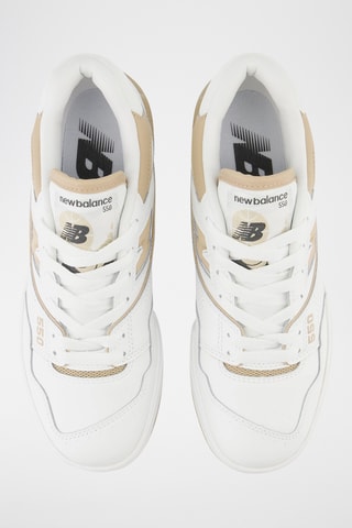 Baskets en cuir 550 - Blanc et doré