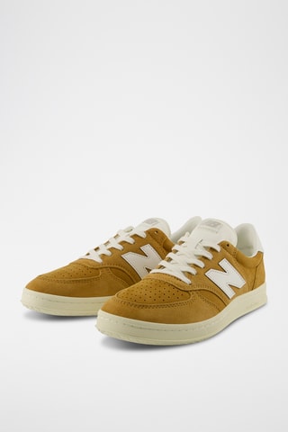 Baskets en nubuck 500 - Moutarde et blanc