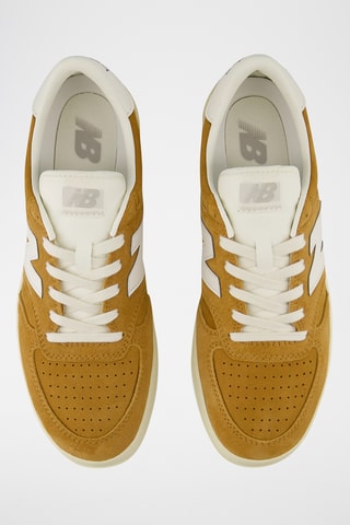 Baskets en nubuck 500 - Moutarde et blanc
