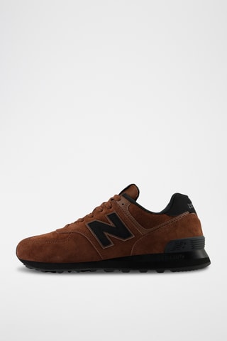 Chaussures de running en nubuck 574 - Marron et noir