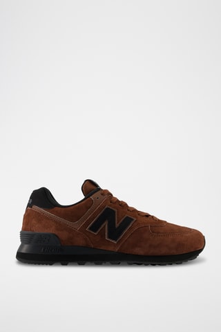 Chaussures de running en nubuck 574 - Marron et noir
