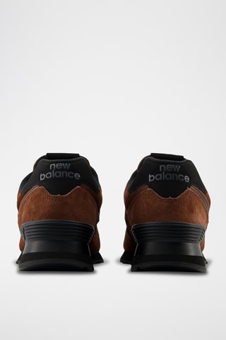 Chaussures de running en nubuck 574 - Marron et noir