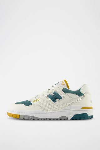 Baskets en cuir 550 - Blanc et bleu cobalt