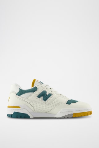 Baskets en cuir 550 - Blanc et bleu cobalt