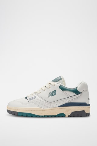 Baskets en cuir 550 - Blanc et vert foncé