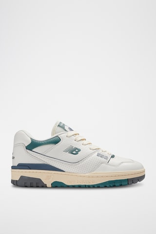 Baskets en cuir 550 - Blanc et vert foncé