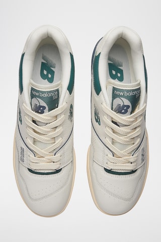 Baskets en cuir 550 - Blanc et vert foncé