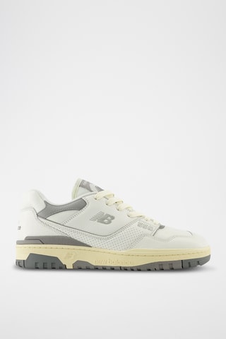 Baskets en cuir 550 - Blanc et gris clair