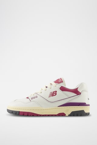 Baskets en cuir 550 - Blanc et violet