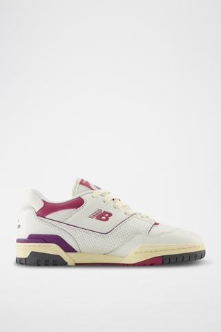 Baskets en cuir 550 - Blanc et violet