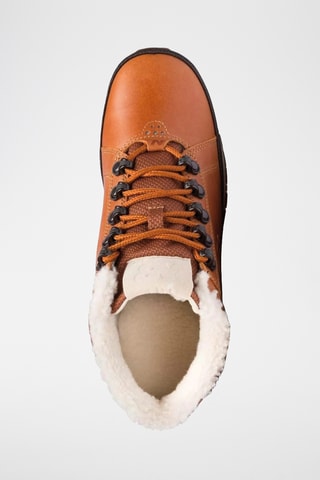 Baskets fourrées en cuir 754 - Marron