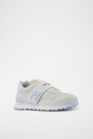 Baskets 515 - Gris clair et rose