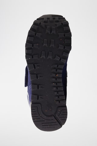 Baskets en nubuck 574 - Bleu marine