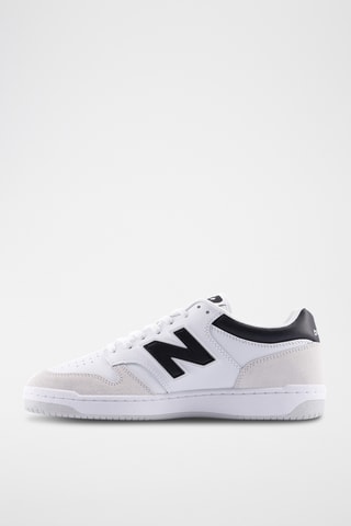 Baskets en cuir 480 - Blanc et noir