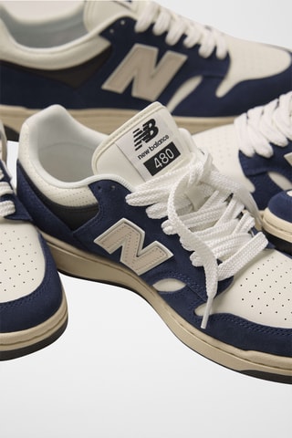 Baskets en cuir 480 - Bleu nuit