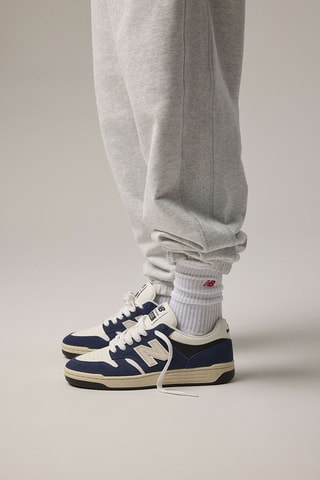 Baskets en cuir 480 - Bleu nuit