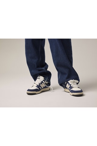 Baskets en cuir 480 - Bleu nuit