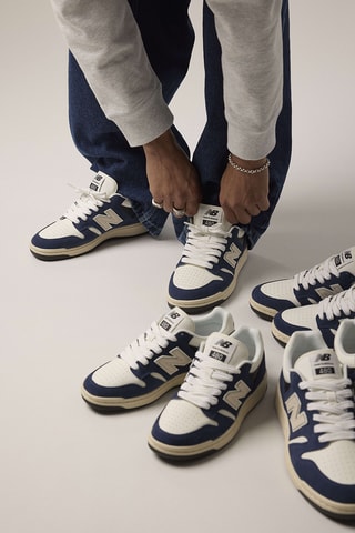 Baskets en cuir 480 - Bleu nuit