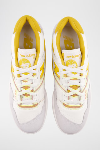 Baskets en cuir 550 - Blanc et jaune