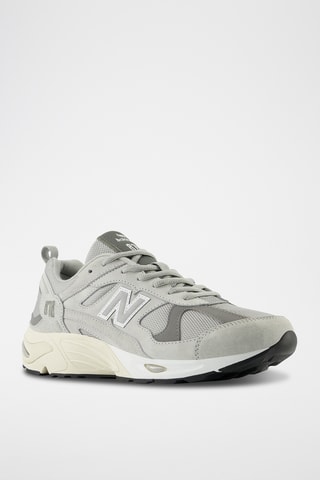 Sneakers en nubuck 878 - Gris clair