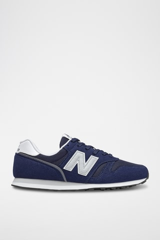Sneakers en nubuck 373 - Bleu marine